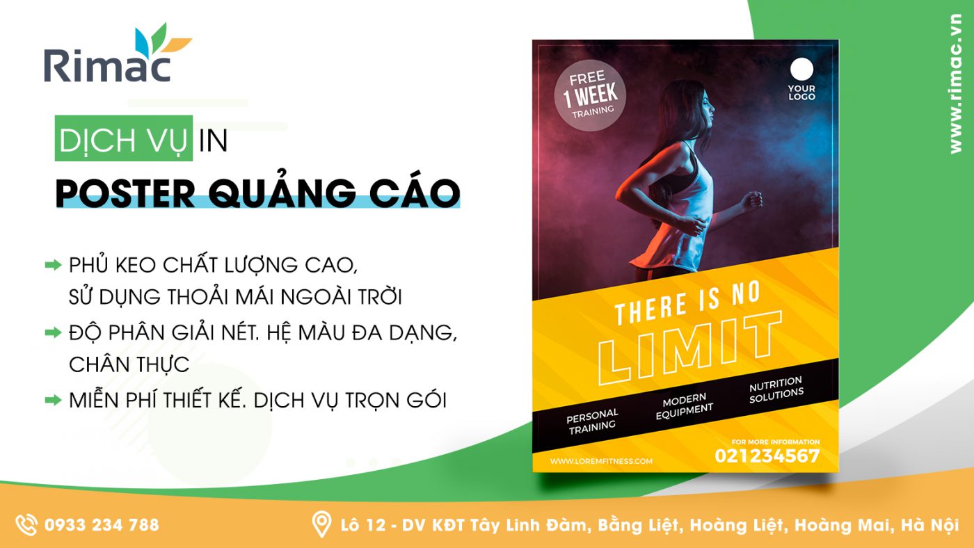 In poster quảng cáo giá rẻ