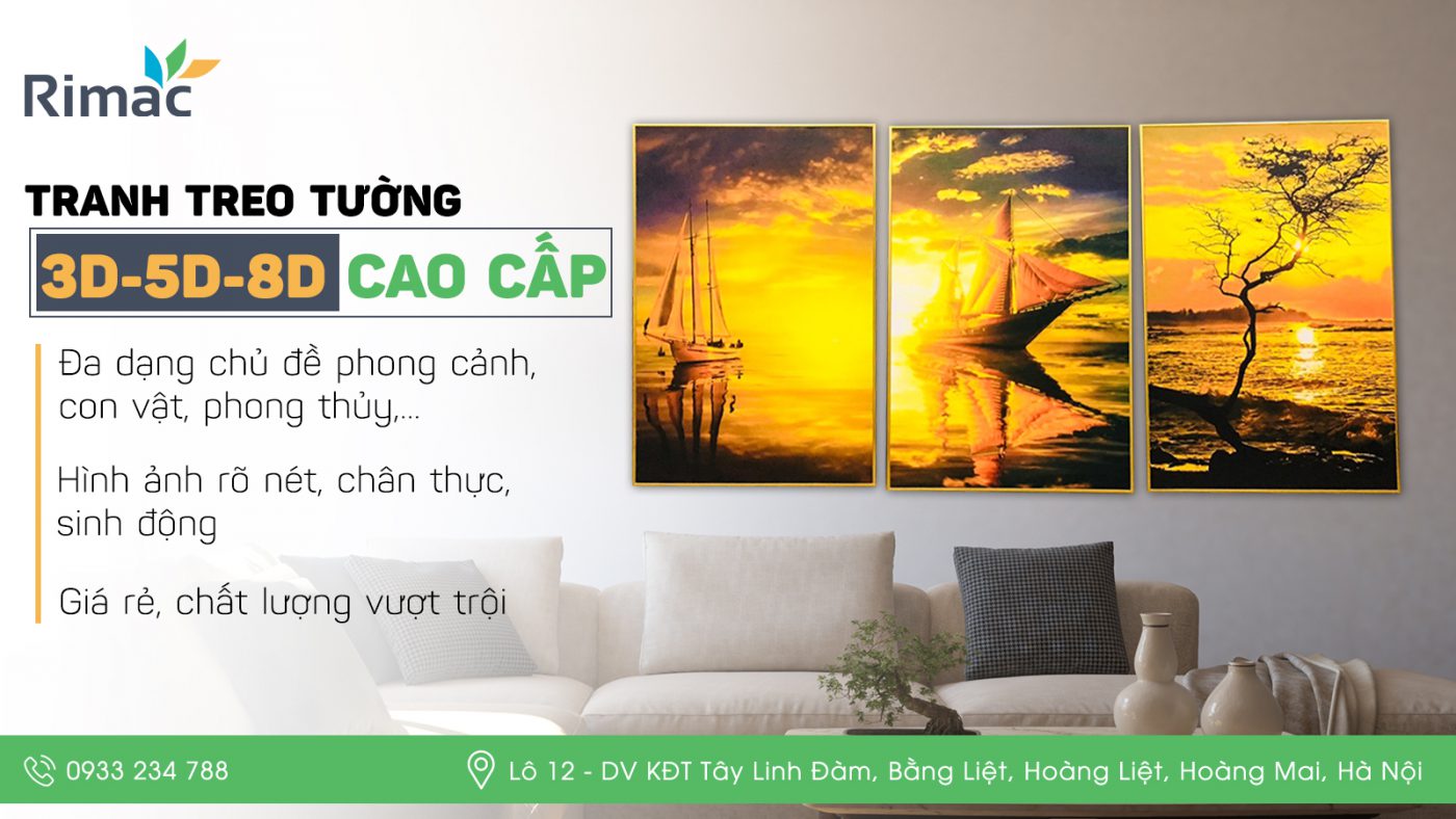 tranh treo tường 3d, tranh treo tường 5d, tranh treo tường 8d