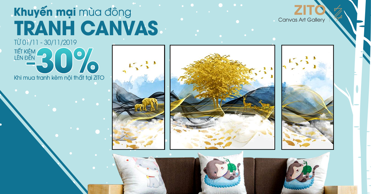 ZITO Canvas Khuyến mại mùa đông Sale Upto 30%