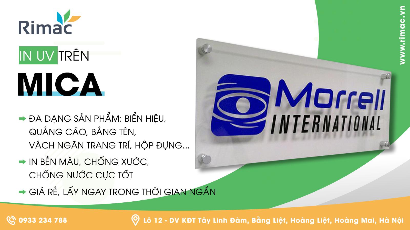 Báo giá in UV mica giá rẻ, lấy ngay